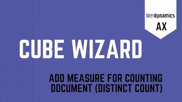 Add distinct count measure for counting documents