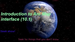 Introduction to ArcGIS interface - Full introduction in English