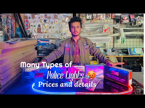 Different Types Police Lights Prices,detail and fitting |Must watch