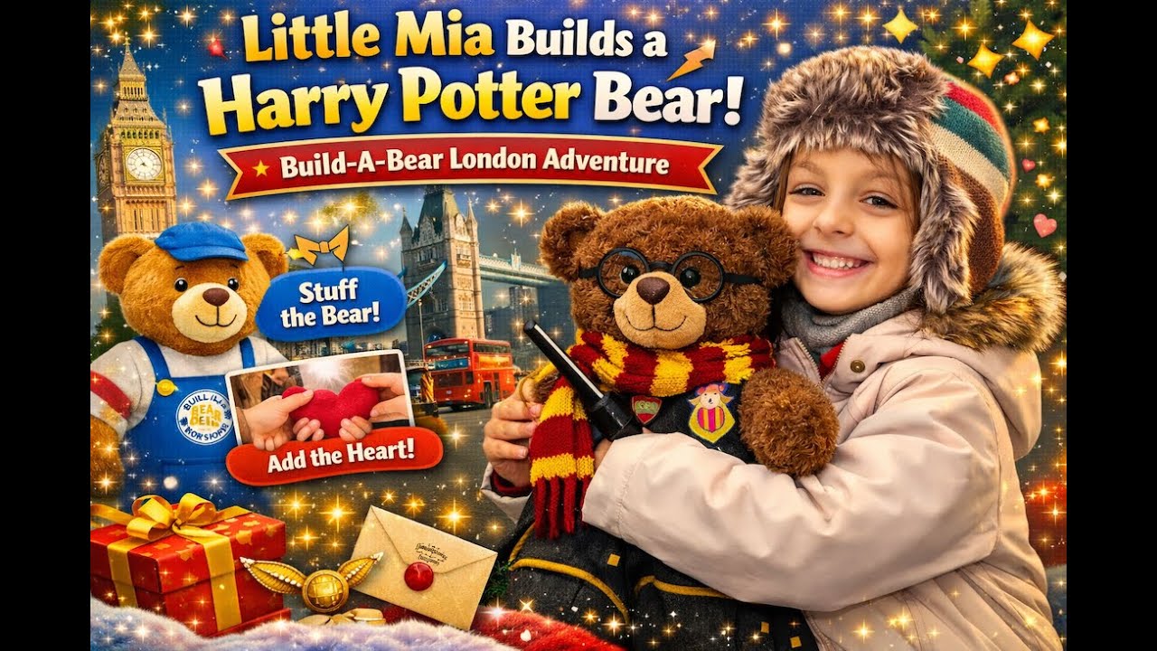 Little Mia Builds a Harry Potter Bear 🧸✨ | Build-A-Bear London Adventure
