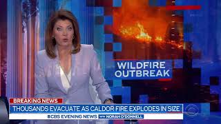 Thousands in California ordered to evacuate as Caldor Fire explodes in size