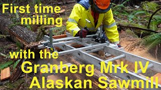 First time milling with the Granberg mk iv Alaskan mill -  was it worth it?  #chainsawmill