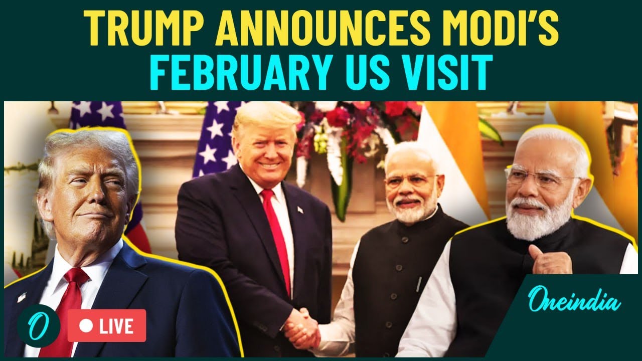 Modi's February 2025 US visit announced, set to address immigration, trade, and defense with Trump