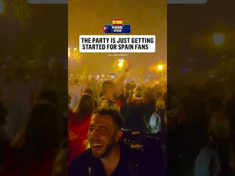 The scenes in Madrid are CRAZY right now