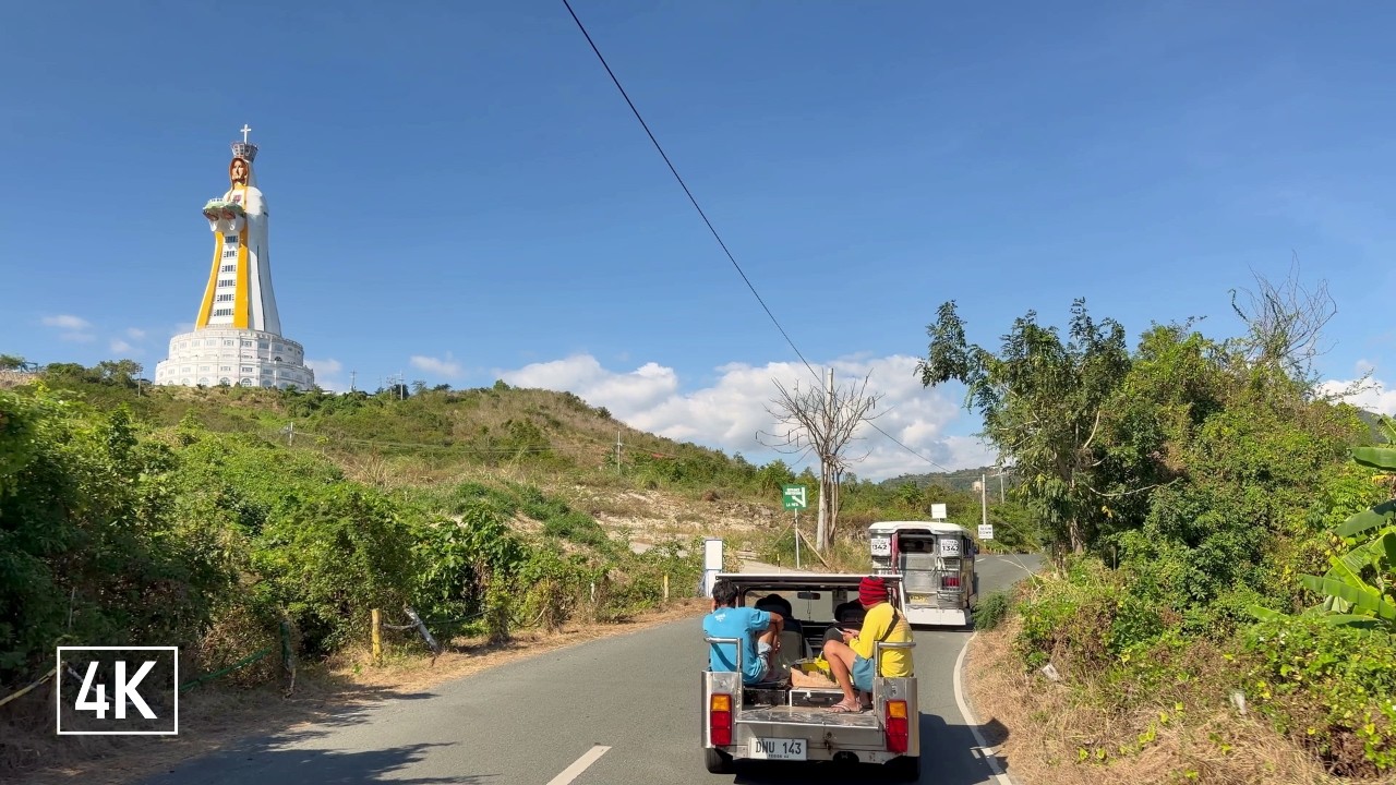 4K Coastal Drive 🇵🇭 Lobo to Montemaria & Montemaria Miracle Walk | Batangas Scenic Road