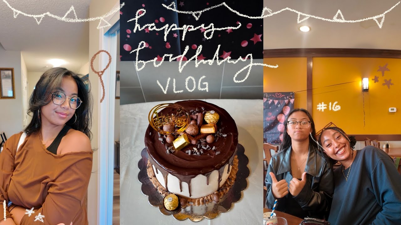 my lil sis turned 16 🎂💫 | hanging out with friends, restaurant celebration & 3D printer surprise