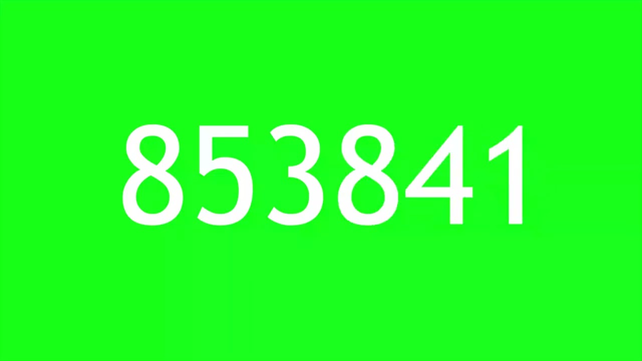 10 Hours Countdown Boxed Digital Timer Green Screen Overlay