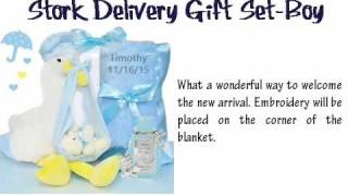 Baby gift sets - Stork delivery gift set - Boy