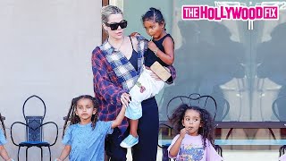 Khloe Kardashian Takes Her Daughter True Thompson, Nieces Dream Kardashian & Chicago West To Karate