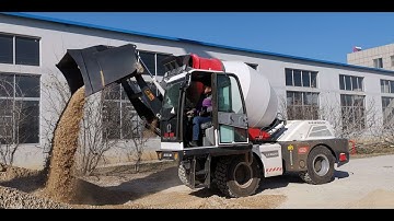 new design LZ3500 self loading concrete mixer truck with LUZUN brand