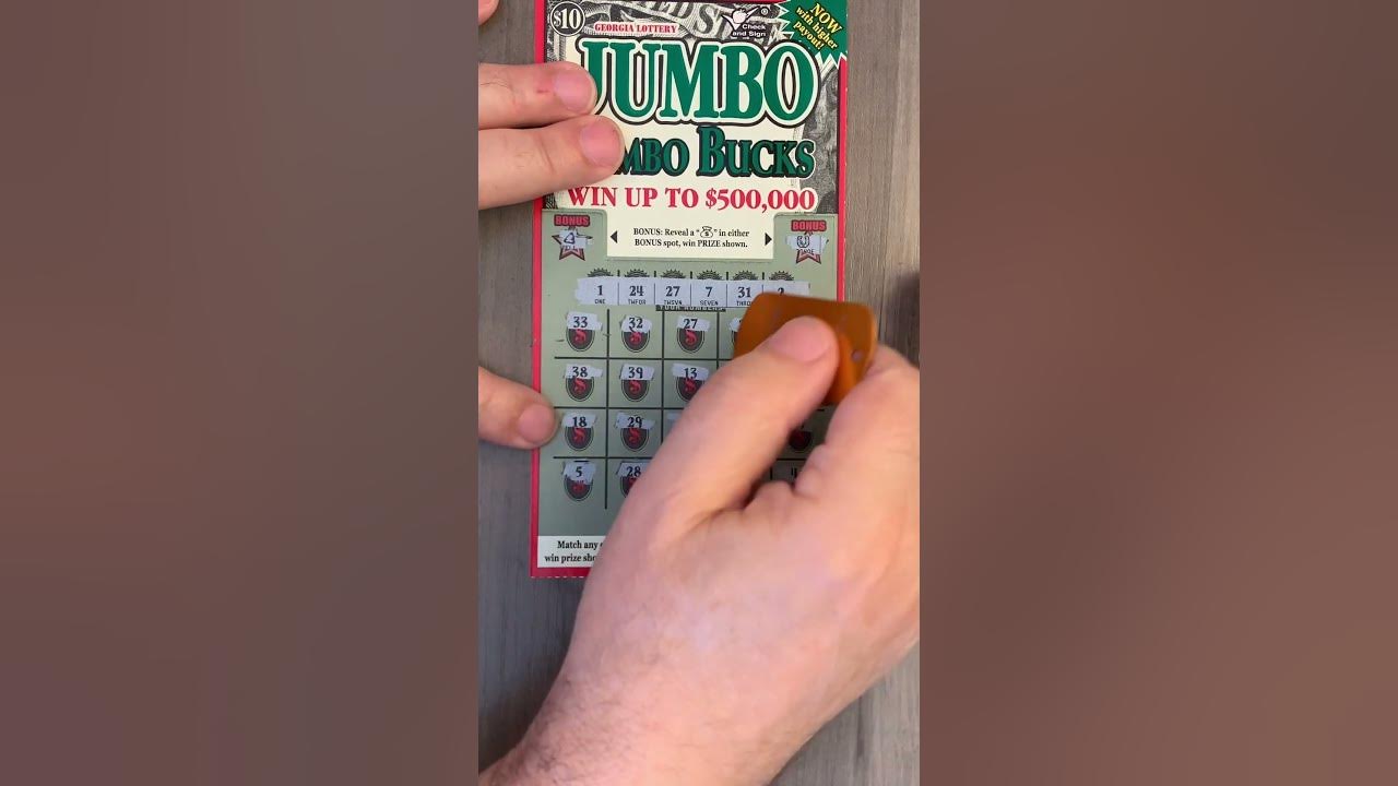 One ticket quickie ga 10 jumbo bucks winner no 5 