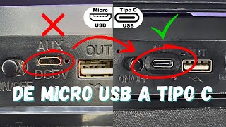 Cómo cambiar pin de carga Micro USB a Tipo C ✅