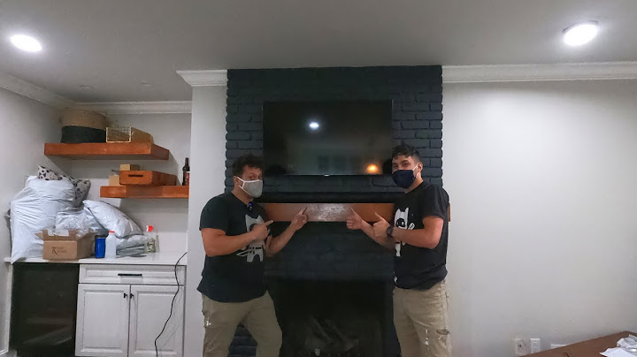 How to mount tv on brick fireplace and hide wires