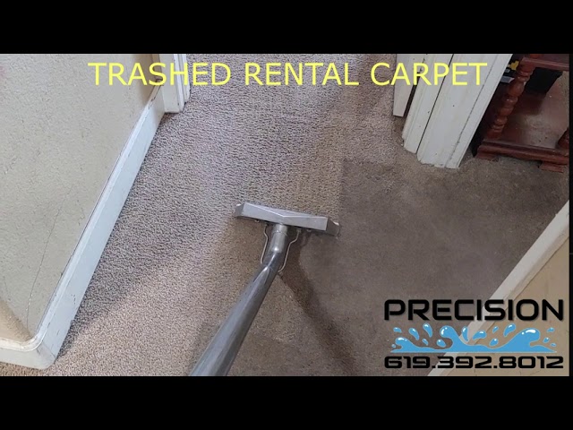 TRASHED RENTAL CARPET