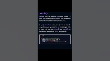 Fetch vs AXIOS #trrending_ #axios #fetching #javascript #shortsvideo