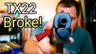 Taurus TX22 Breaks While Firing - Broken Slide TX22 Problems & Issues