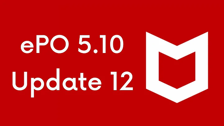 McAfee ePolicy Orchestrator 5.10.0 Update 12 | ePO 5.10 Install CU-12