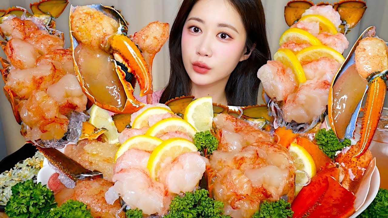 레전드 탱글함🤩살이 꽉 찬 랍스터회🦞랍스터장 먹방❤️Raw Lobster ロブスターの刺身 | Mukbang ASMR