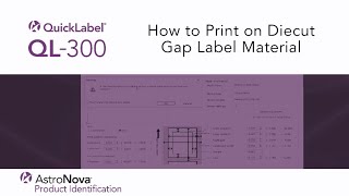 QL-300 Tech Support - How to Print on Diecut Gap Label Material