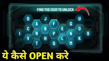 Find The Door To Unlock Mission | Puzzle Event Free Fire || All Codes || Ff New Event Today