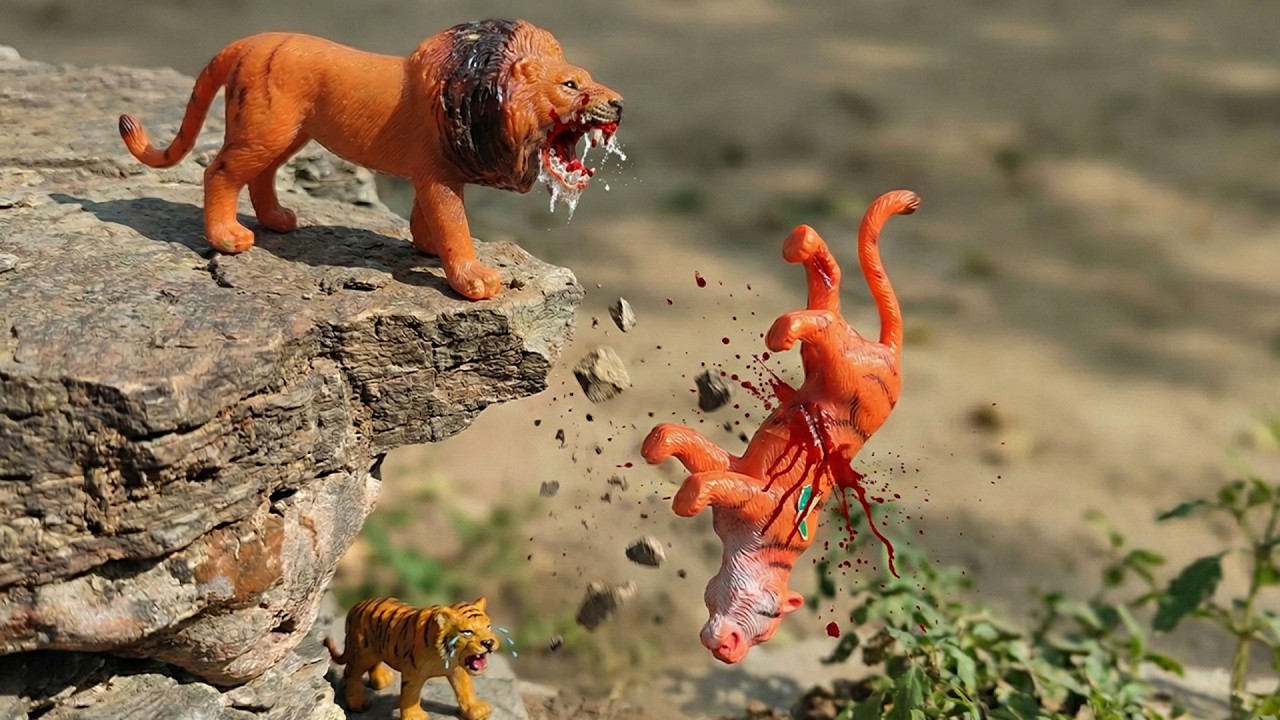 Лев убивает тигра | Лев против тигра | Мультфильм про джунгли