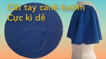 Cắt tay cánh bướm (tay loe) vừa nhanh, vừa dễ | Kieu Thao Sew