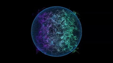 Blue Orb Flowing Particles | Free Motion Graphics | 4K UHD