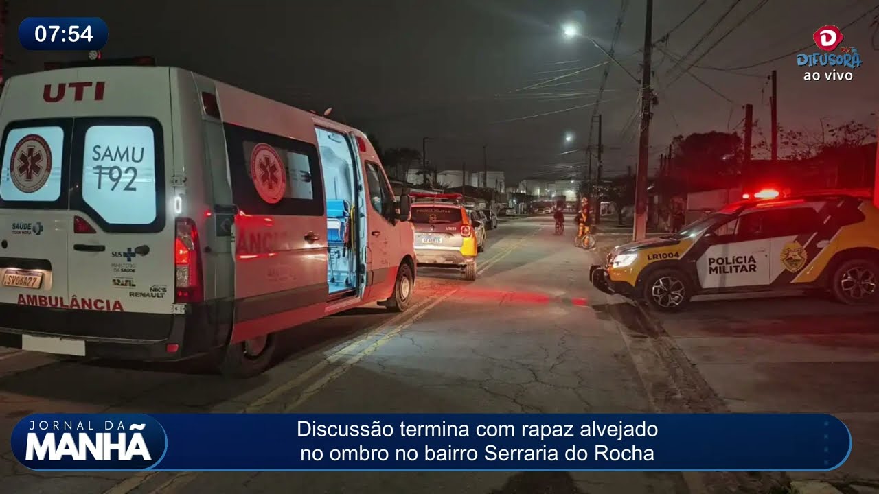 Discussão termina com rapaz alvejado no ombro no bairro Serraria do Rocha