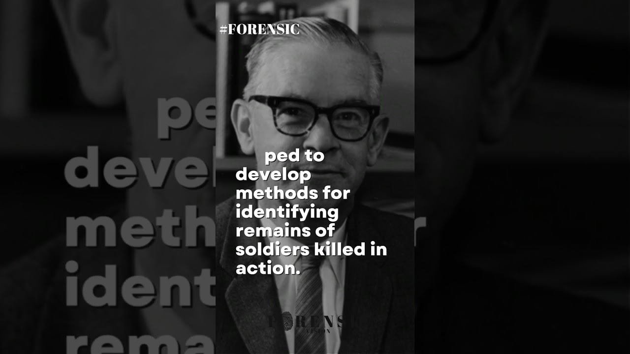 Paul Kirk (1902-1970) - FORENSIC SCIENTIST