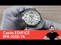 Классические часы для путешественника / Casio EDIFICE EFR-303D-7A (Обзор и Настройка)