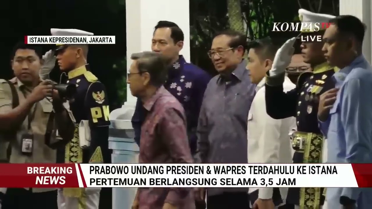 Jokowi, SBY hingga JK Tinggalkan Istana usai Silaturahmi