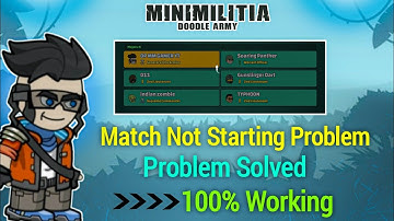 Match Not Starting In Mini Militia | Problem Sloveed 👍🏻❤️