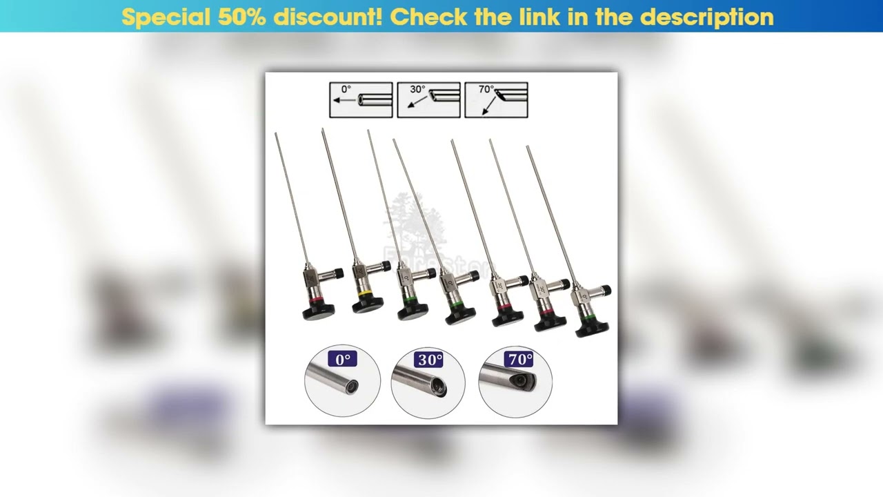 Review HD Industrial Rigid Endoscope 0 30 70 Degree 2.7mm 3mm 4mm HD Sinuscope Otoscope Laryngoscop