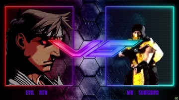 Evil Ryu & Evil Ken vs Scorpion & Sub-Zero