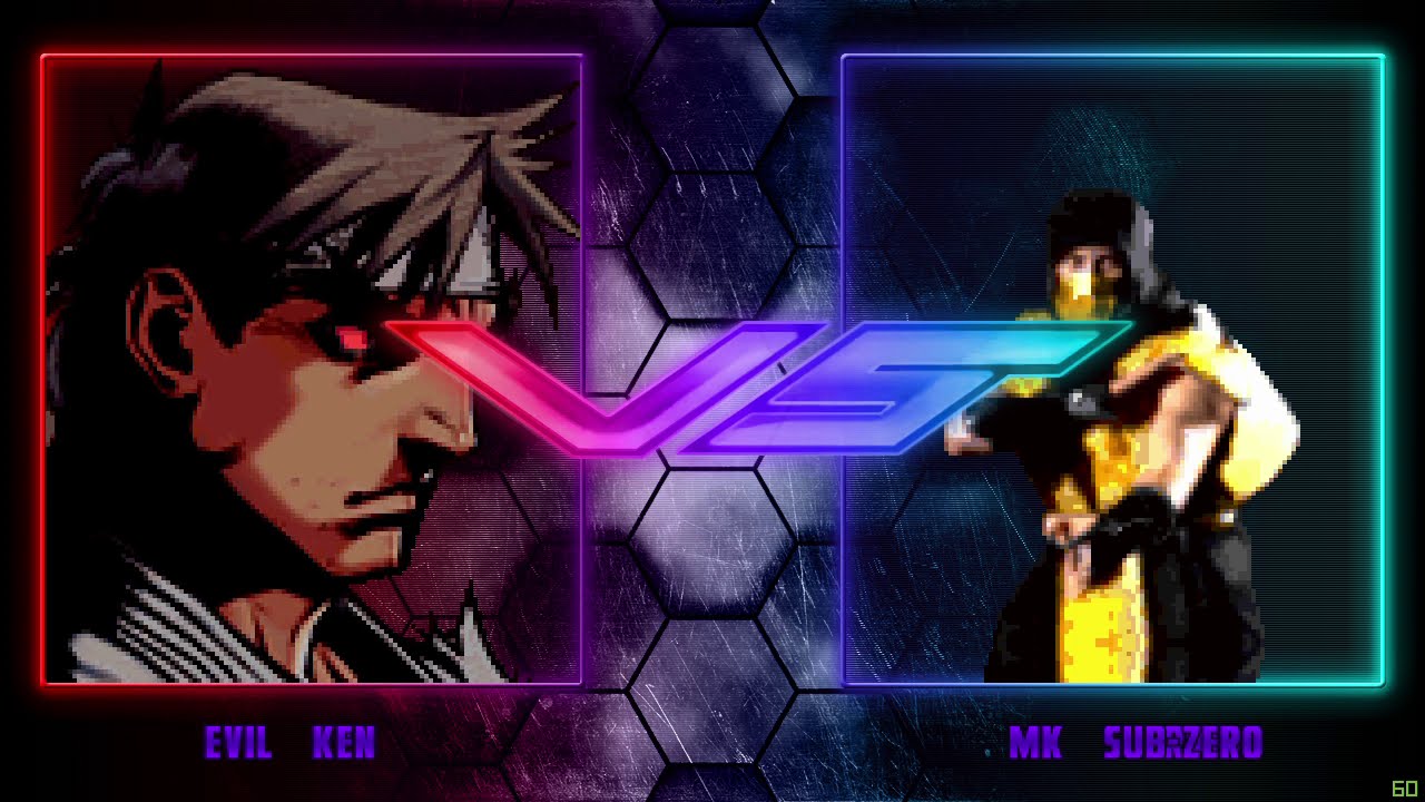 Sub Zero Vs Ryu Evil Ryu & Evil Ken vs Scorpion & Sub-Zero - YouTube