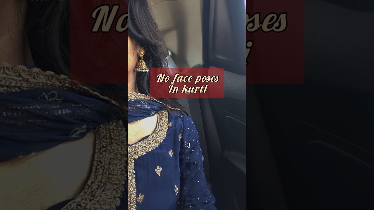 No Face Poses in kurti 