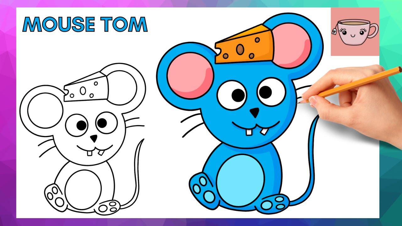 How To Draw Mouse Tom Garten of Banban Easy Step By Step Drawing