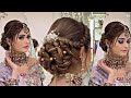 Wedding Hairstyle Without Curls | Low Bun Party Hairstyle #wedding #hairstyle #viral