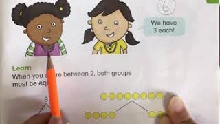 Sharing objects into 2 equal groups (2)