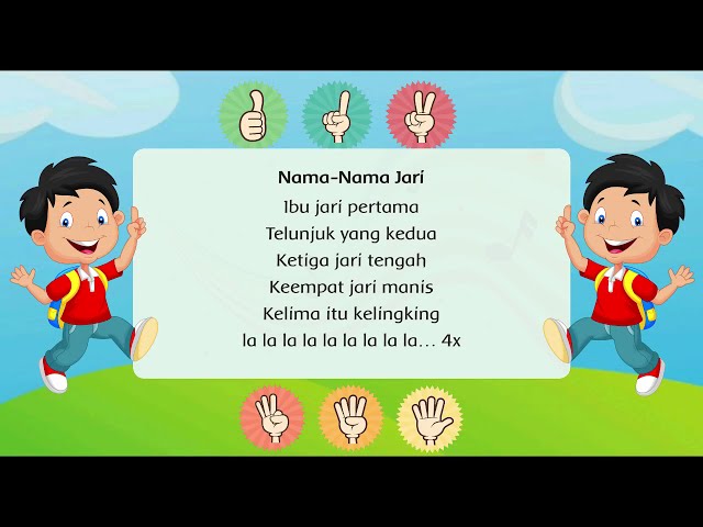 Nama-Nama Jari - Lirik dan Lagu Tema 1 Kelas 1 SD class=