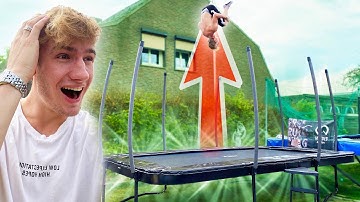 I GOT AN INSANE NEW TRAMPOLINE !! *CRAZY FLIPS*