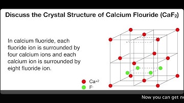 Discuss the crystal Structure of Calcium Fluoride CaF2. | Solid State | Physical Chemistry