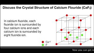 Discuss the crystal Structure of Calcium Fluoride CaF2. | Solid State | Physical Chemistry