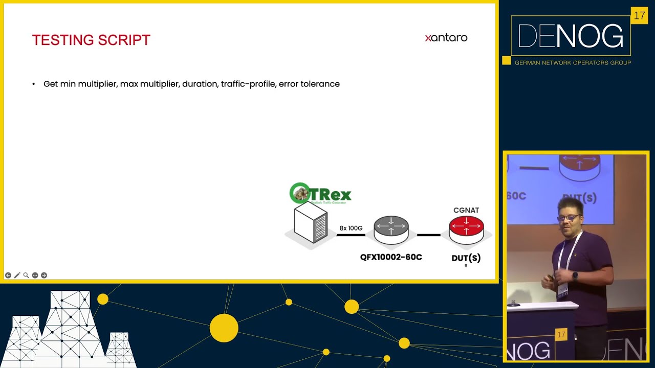 DENOG17 - CGNAT scale testing using TRex