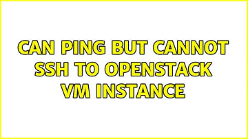 Ubuntu: Can Ping but Cannot SSH to Openstack VM Instance (2 Solutions!!)