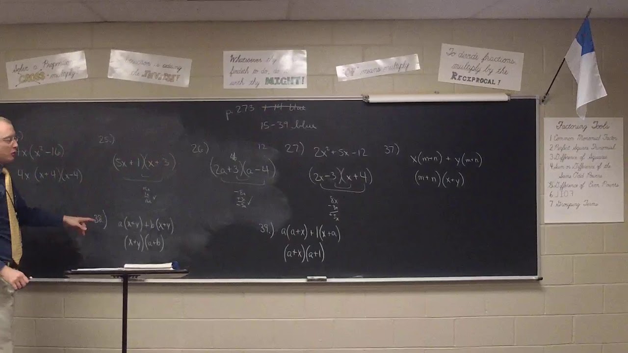 Algebra I Lesson 77 - YouTube