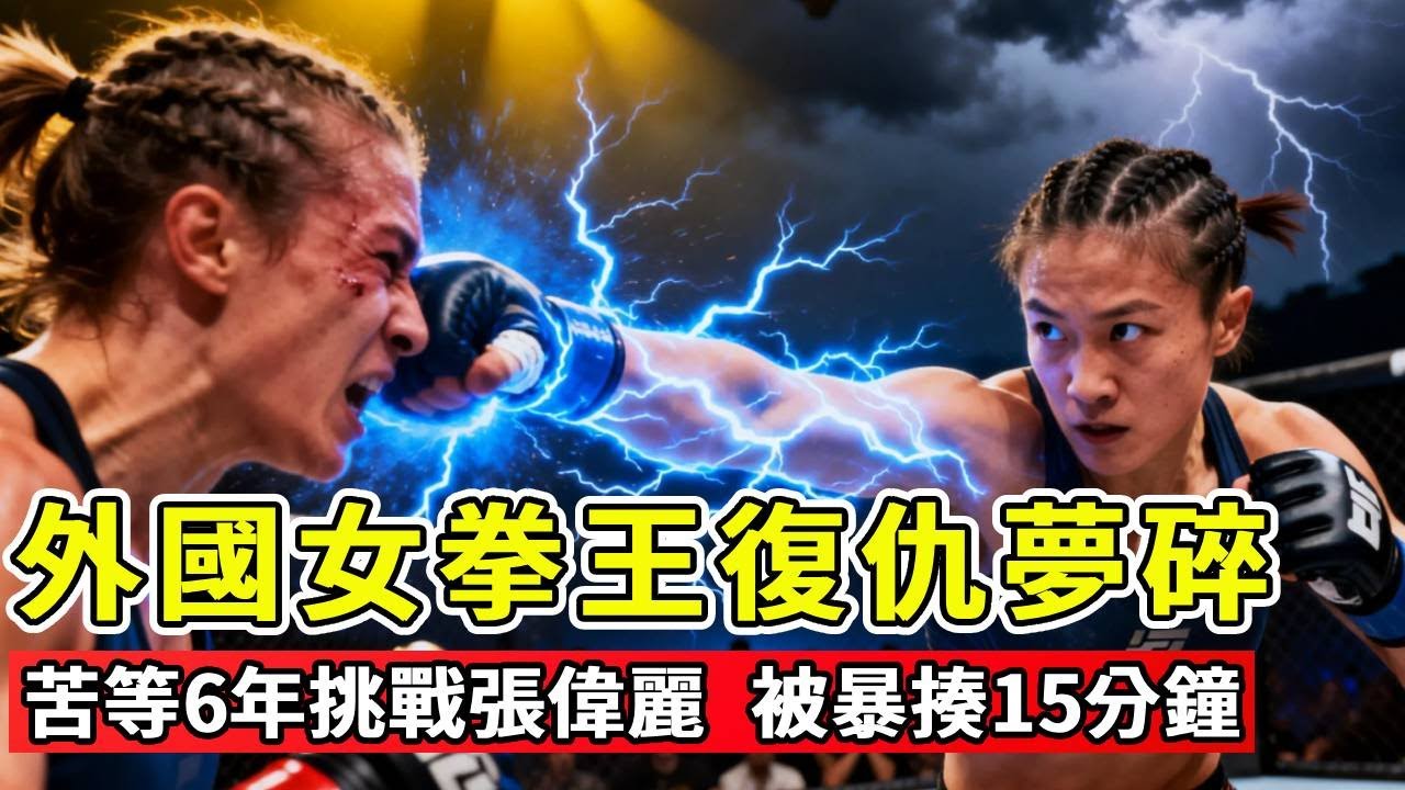 復仇夢碎！外國女拳王苦等 6 年挑戰張偉麗，被暴揍 15 分鐘頭破血流【剛子格鬥解說】