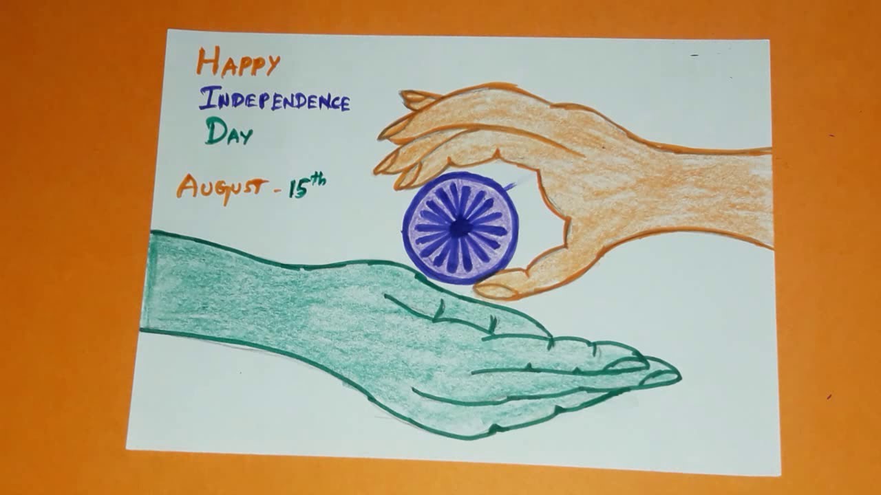 Independence Day Drawing Ideas How To Draw Easy Independence Day Drawing Creative Drawing