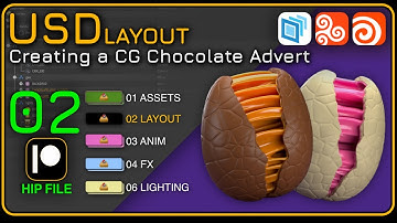 Houdini 20.5 | USD LAYOUT 02 - Creating a Chocolate Ad