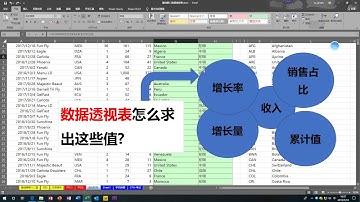 EXCEL数据透视表算环比
